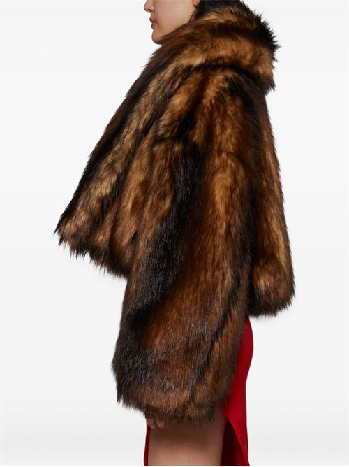 Oversized cropped jacket DAVID KOMA | PF25DK10JBROWN